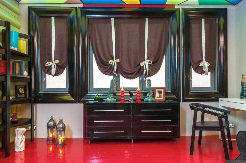 Потолочный плинтус под покраску Orac Decor Modern Shade C371 с подсветкой 2000×58×185 фото в интерьере