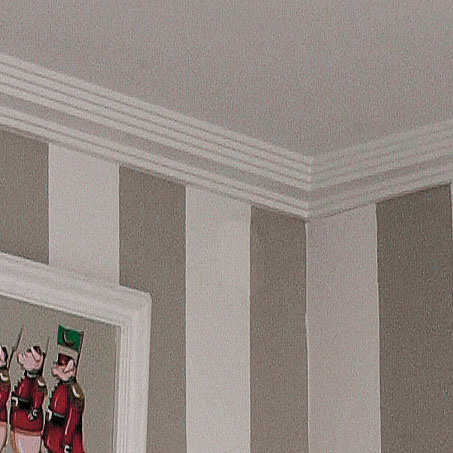 Потолочный плинтус под покраску Orac Decor Orac Luxxus C400 2000×100×60 фото в интерьере