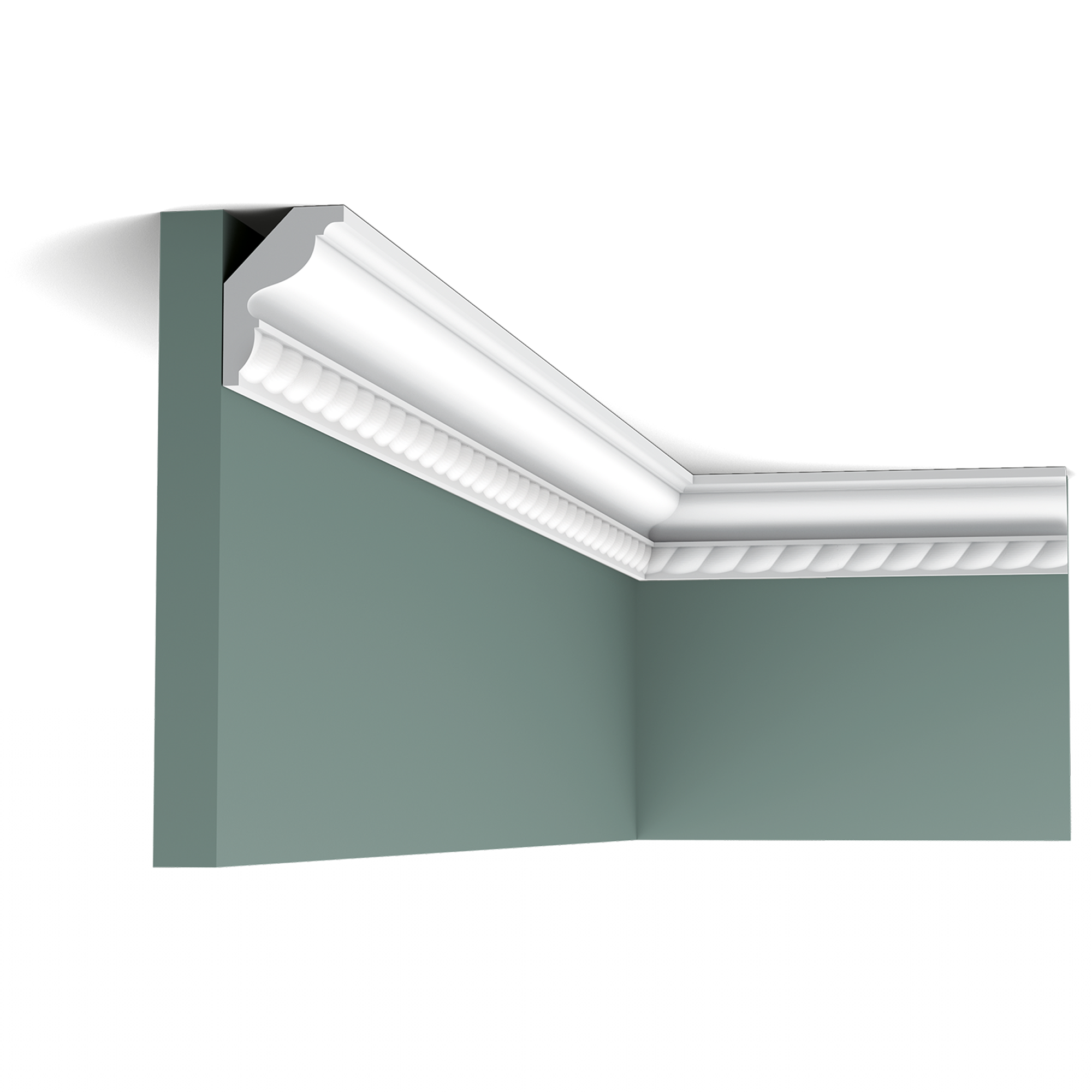 Потолочный плинтус под покраску Orac Decor Orac Axxent CX150 2000×29×43