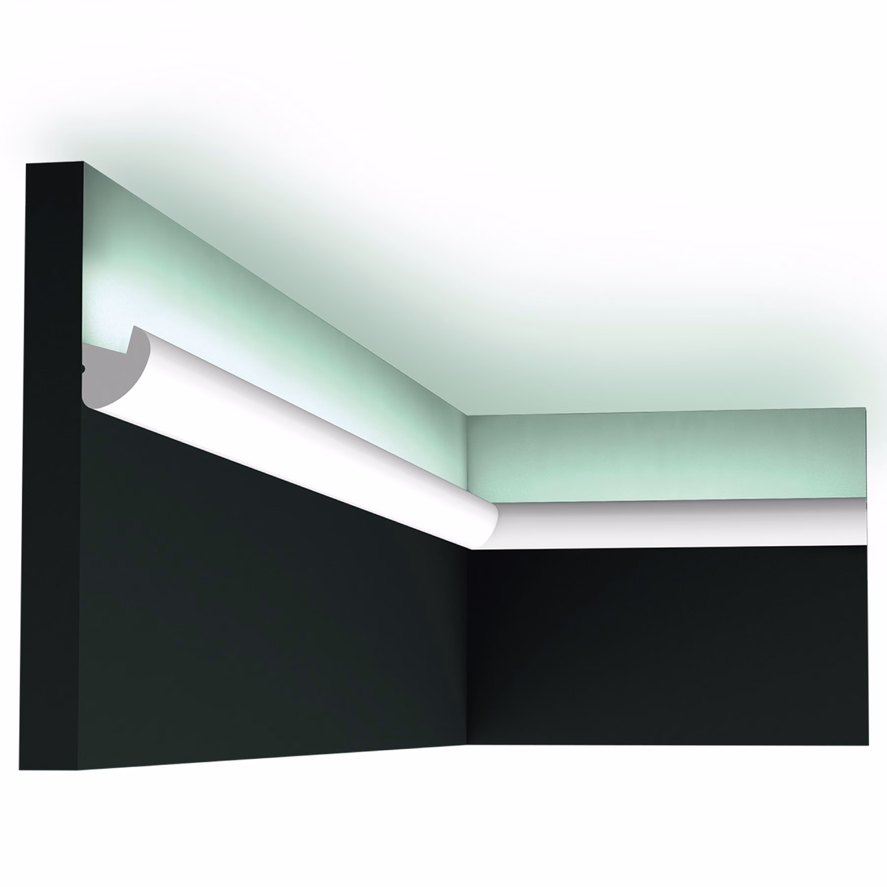 Потолочный плинтус под покраску Orac Decor Select CX188 с подсветкой 2000×30×34