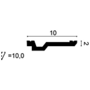 Потолочный плинтус под покраску Orac Decor Orac Luxxus C356 2000×100×20