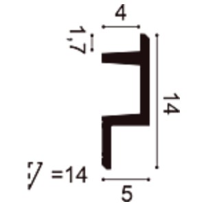 Потолочный плинтус под покраску Orac Decor Modern L3 C383 с подсветкой 2000×50×140