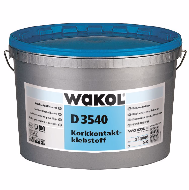 Клей для пробки WAKOL D 3540 контактный акрилатный латексный 2,5 кг