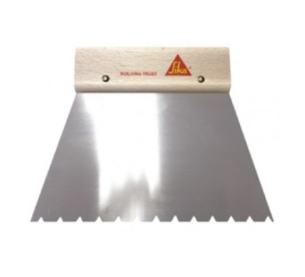 Шпатель зубчатый Sika для паркетного клея B11 18 см