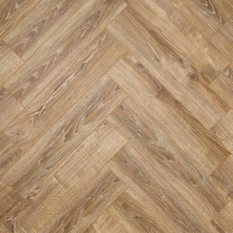 Ламинат Alsafloor Herringbone Дуб Балеарский 622 X-lock венгерская елка 644×143×12