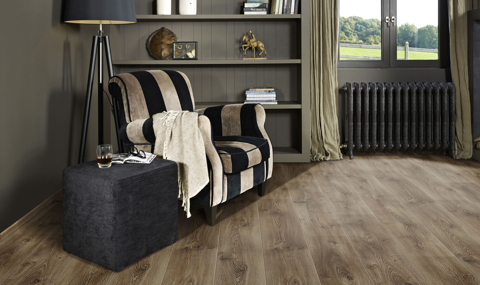 Ламинат Balterio Impressio Дуб Вади Рум 928 1261×244×8 фото в интерьере