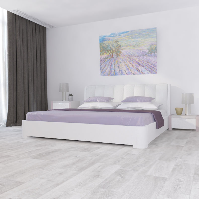 Ламинат CliX Floor Plus Extra Дуб Серый дымчатый CPE 3587 1200×190×8 фото в интерьере