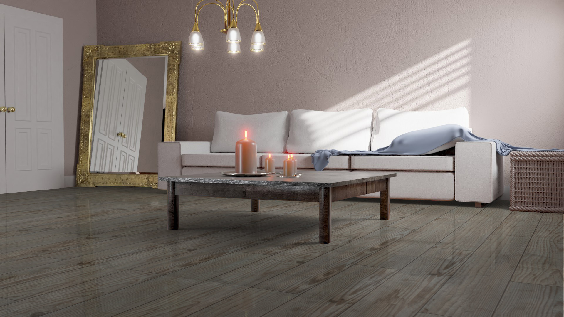 Ламинат Falquon Blue Line Wood 8 Prignitz Pine D3546 1220×193×8 фото в интерьере