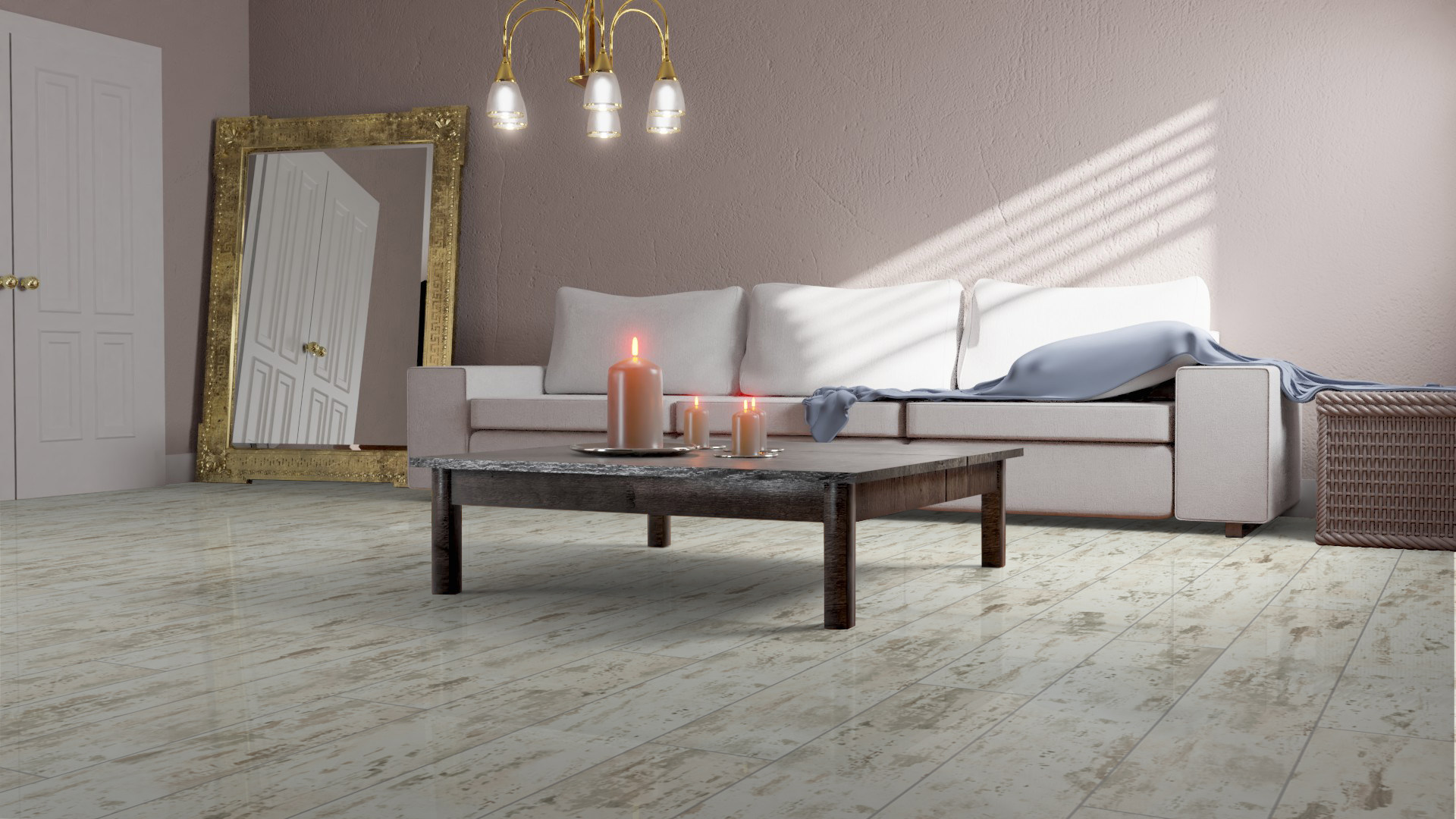 Ламинат Falquon Blue Line Wood 8 Old Havanna D3685 1220×193×8 фото в интерьере