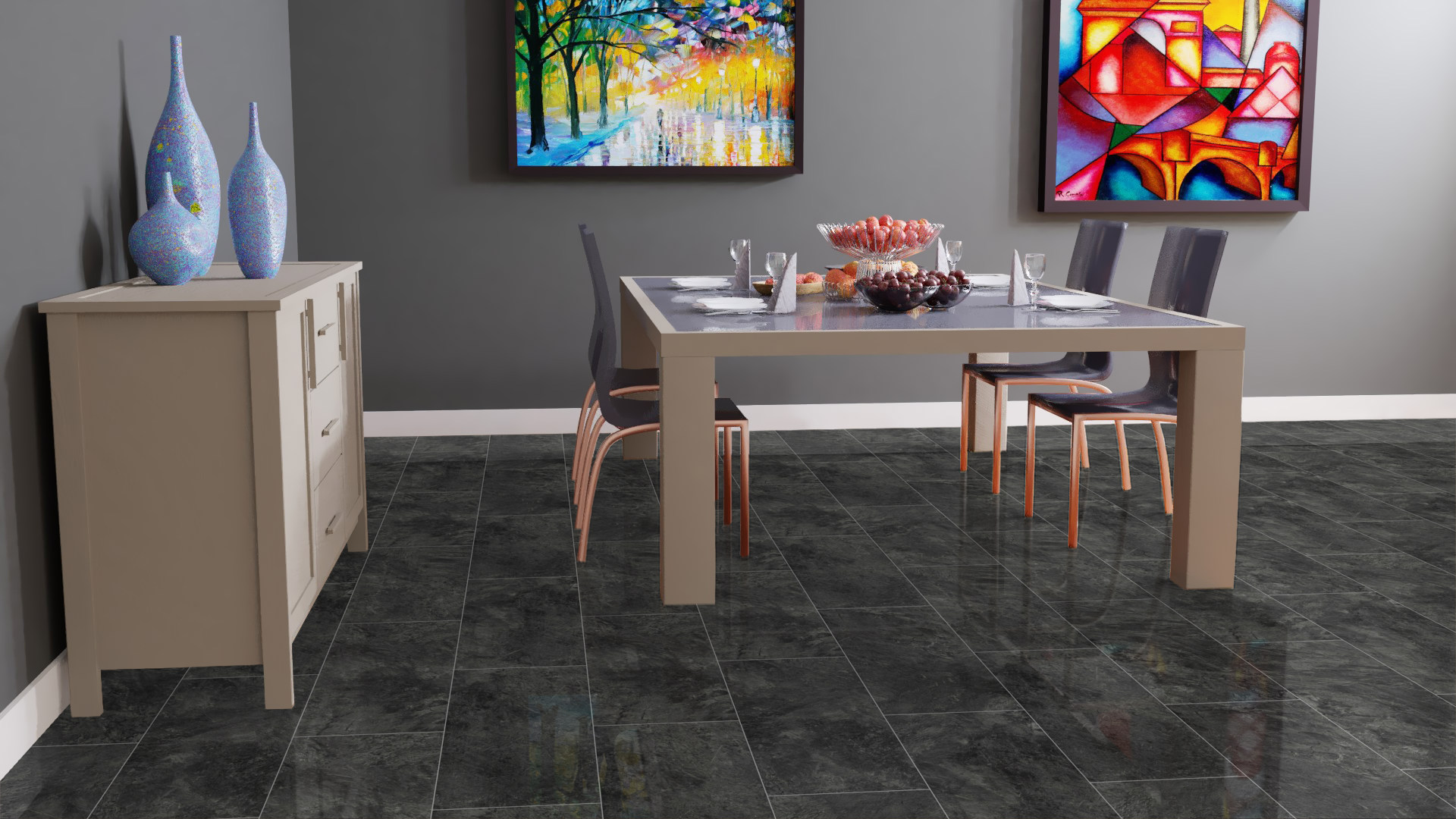 Ламинат Falquon Blue Line Stone 2.0 Pindos D3527 глянец 810×400×8 фото в интерьере