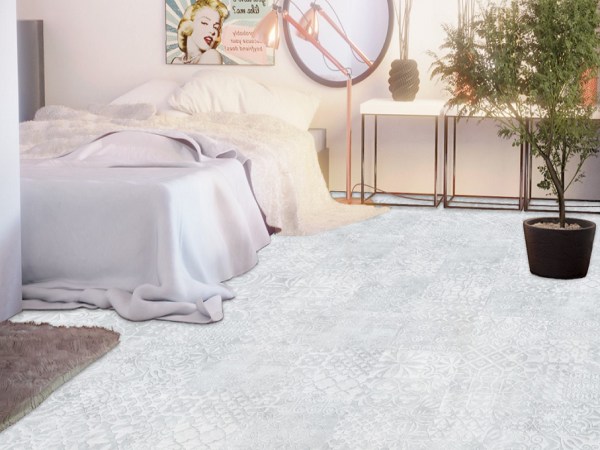 Ламинат Falquon Quadraic Relief White Q006 810×400×8 фото в интерьере