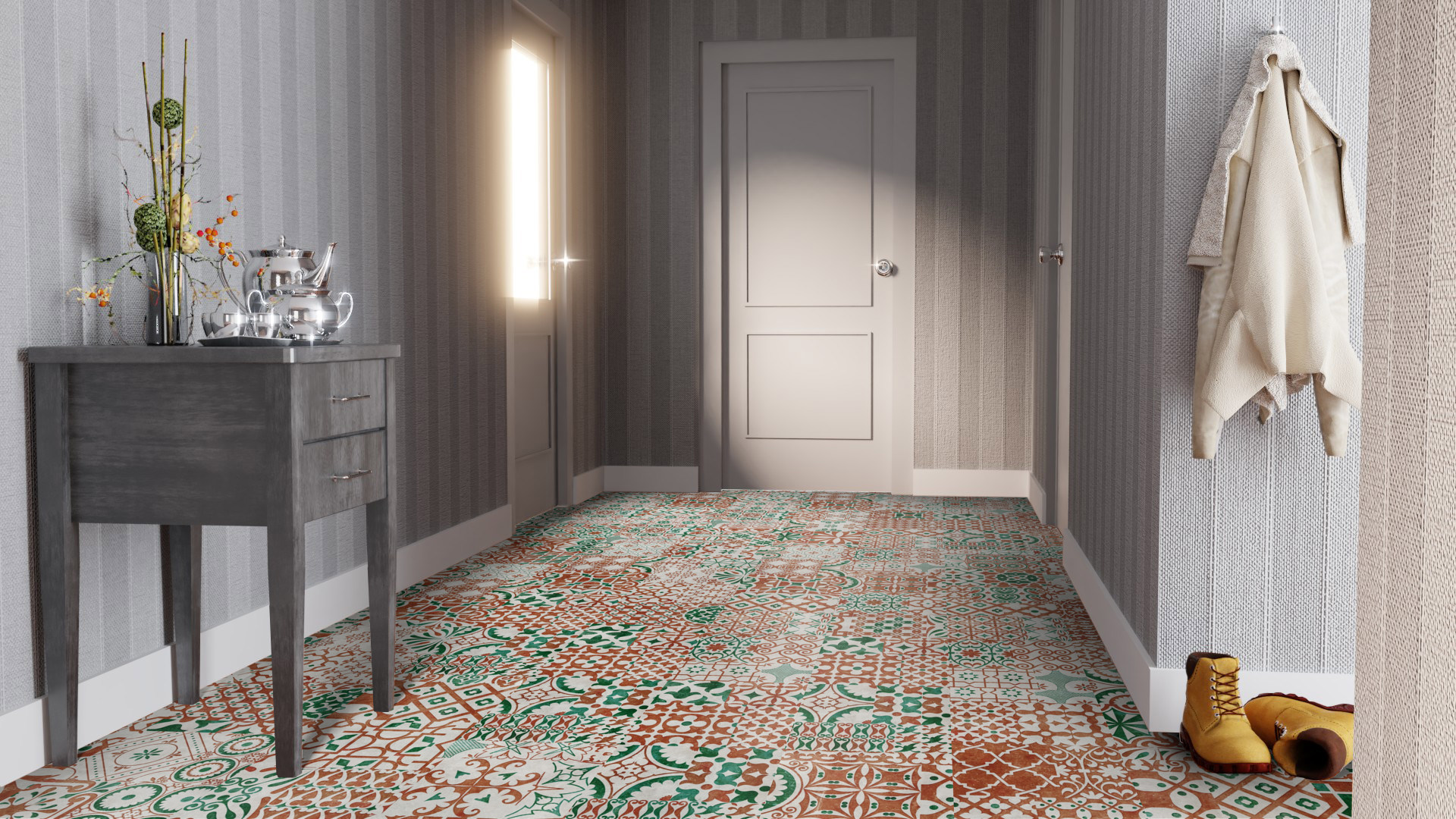 Ламинат Falquon Quadraic Emeraude Q010 810×400×8 фото в интерьере