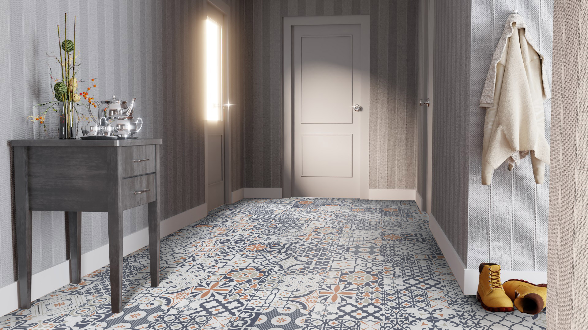 Ламинат Falquon Quadraic Pepiso Q012 810×400×8 фото в интерьере