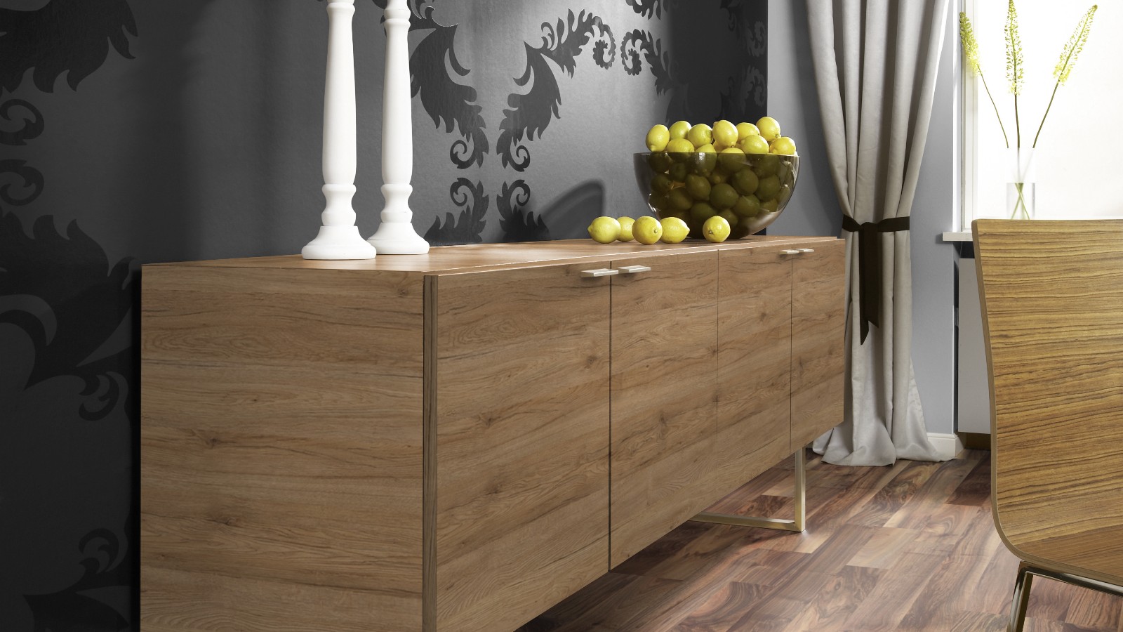 Ламинат Kaindl Classic Touch Стандартная доска Орех Лимана 37503 MO 1383×193×8 фото в интерьере Ламинат Kaindl Classic Touch Стандартная доска Орех Лимана 37503 MO 1383×193×8 фото в интерьере