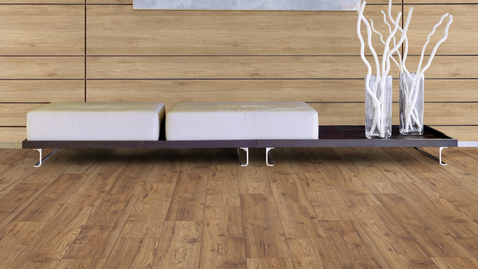 Ламинат Kaindl Natural Touch Премиум доска Хикори Челси 34073 SQ 1383×159×10 фото в интерьере