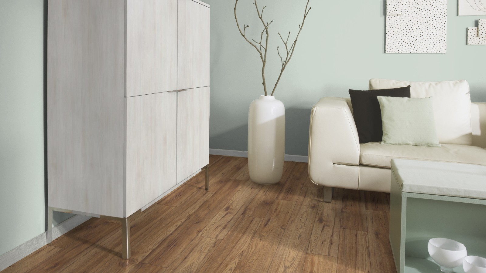 Ламинат Kaindl Natural Touch Премиум доска Хикори Челси 34073 SQ 1383×159×10 фото в интерьере