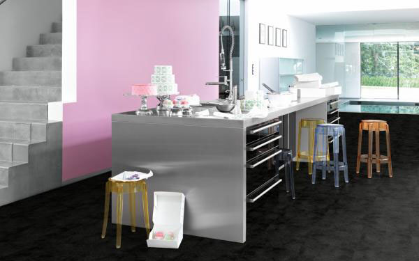 Ламинат Parador Trendtime 4 Черный камень 1601144 фото в интерьере