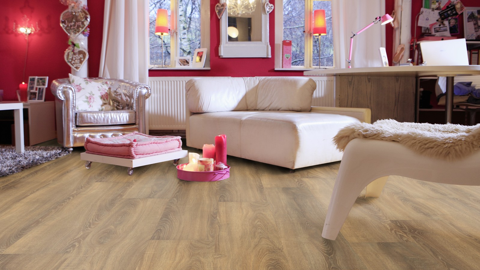 Ламинат Wineo 500 Exclusive V4 Дуб Вирджиния LA061-001 фото в интерьере