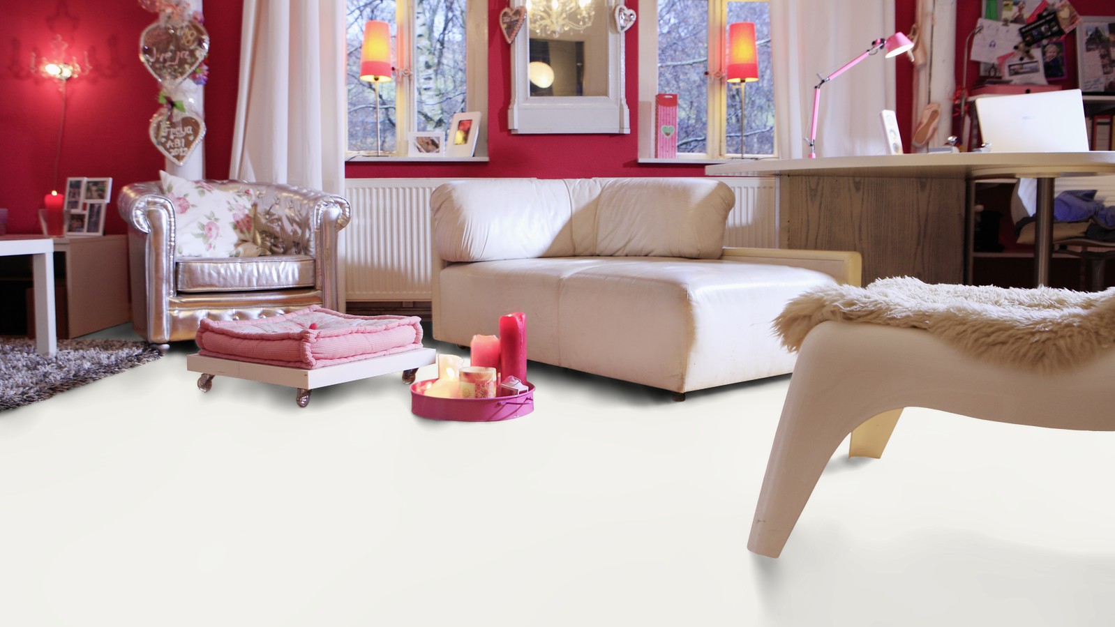 Ламинат Wineo 550 Color Grey матовый LA074CM фото в интерьере Ламинат Wineo 550 Color Grey матовый LA074CM фото в интерьере