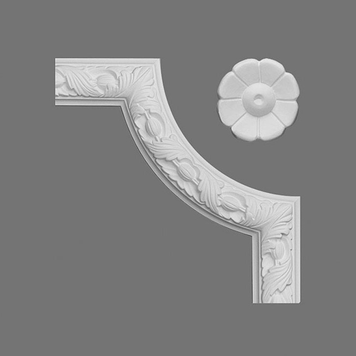 Угловой элемент к молдингу под покраску Orac Decor Orac Luxxus P101A 245×245×24