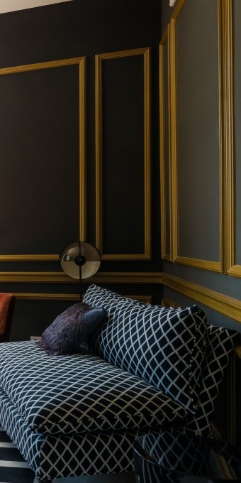 Молдинг под покраску Orac Decor Orac Luxxus P9040 2000×50×25 фото в интерьере