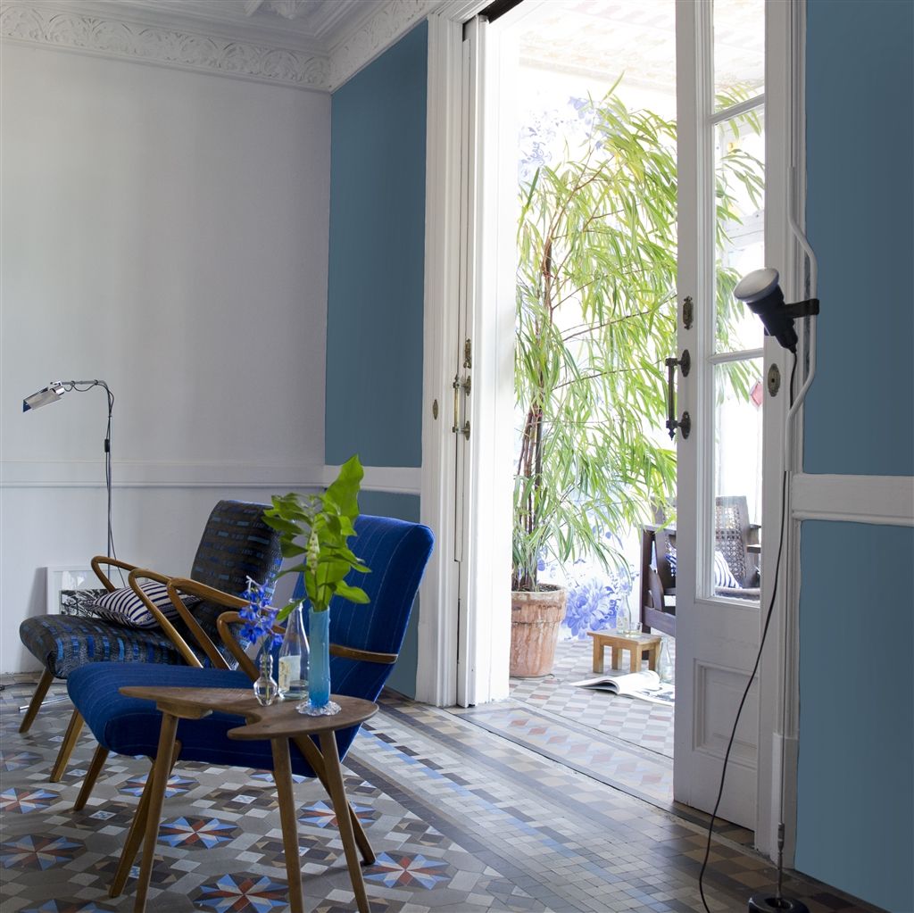 Краска Designers Guild цвет Borage Flower Blue 46 Perfect Eggshell 1 л