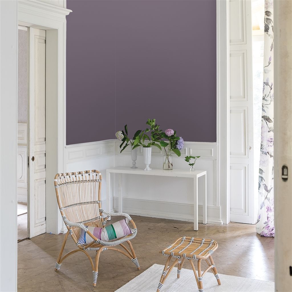 Краска Designers Guild цвет Purple Basil 150 Perfect Matt 0.125 л