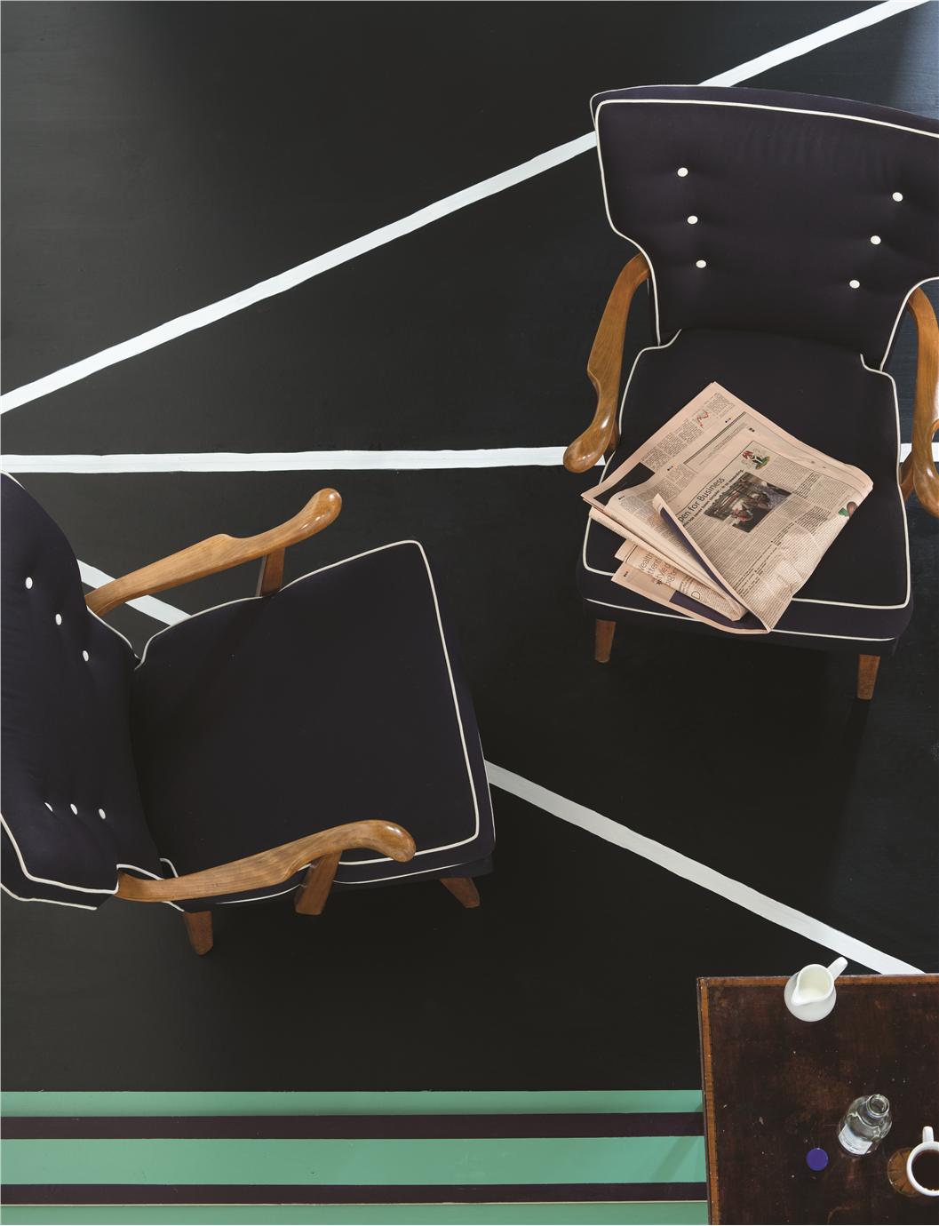 Краска Farrow & Ball цвет Arsenic 214 Estate Eggshell 0,75 л фото в интерьере