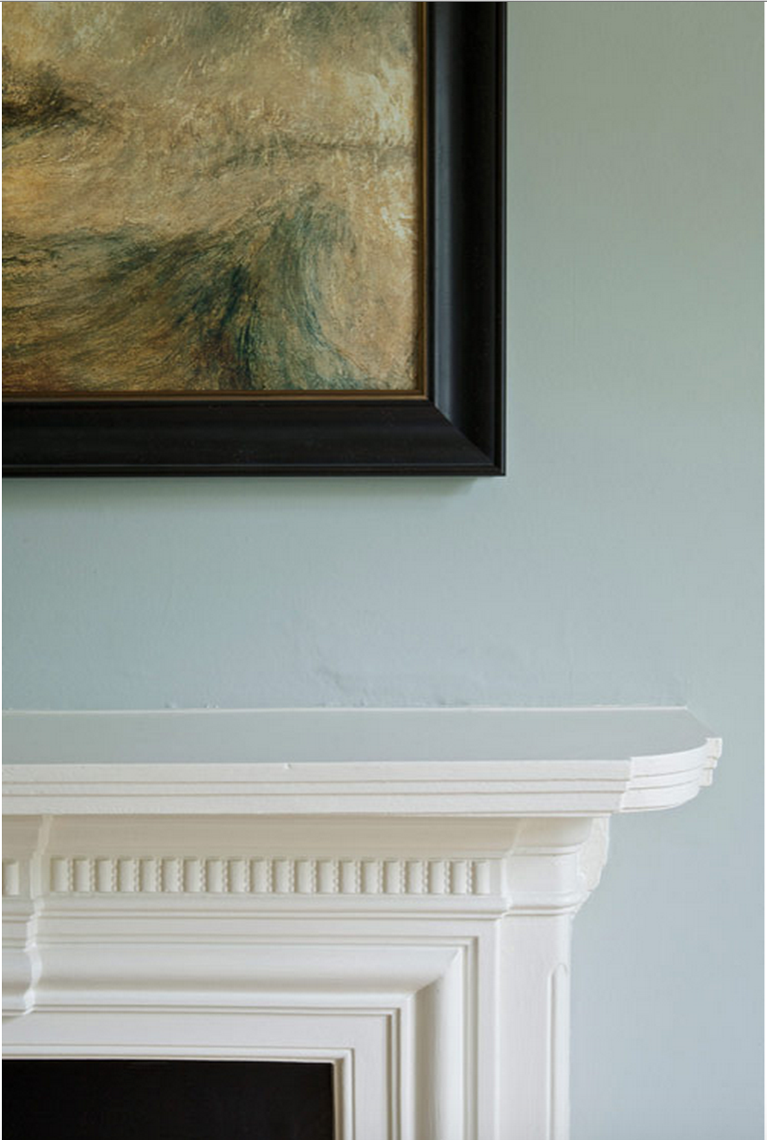 Краска Farrow & Ball цвет Borrowed Light 235 Estate Emulsion 0,1 л фото в интерьере Краска Farrow & Ball цвет Borrowed Light 235 Estate Emulsion 0,1 л фото в интерьере