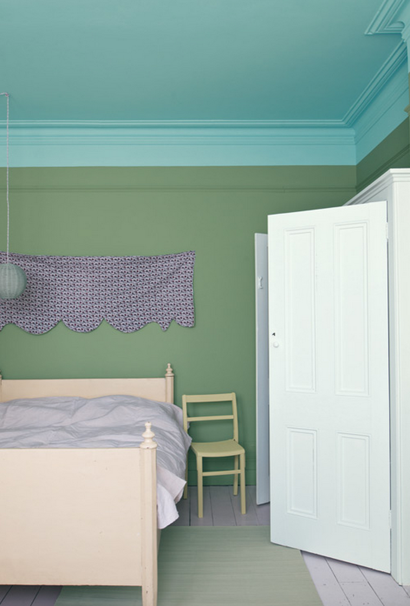 Краска Farrow & Ball цвет Cabbage White 269 Modern Emulsion 5 л фото в интерьере Краска Farrow & Ball цвет Cabbage White 269 Modern Emulsion 5 л фото в интерьере