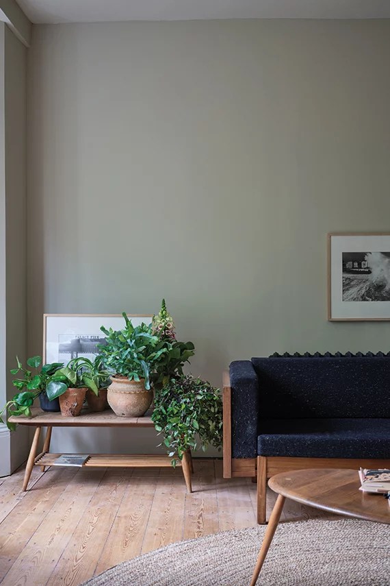 Краска Farrow & Ball Colour by Nature цвет Ash Grey W9 Estate Emulsion 2.5 л фото в интерьере