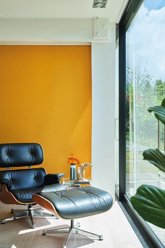 Краска Farrow & Ball Colour by Nature цвет Dutch Orange W76 Full Gloss 2.5 л фото в интерьере