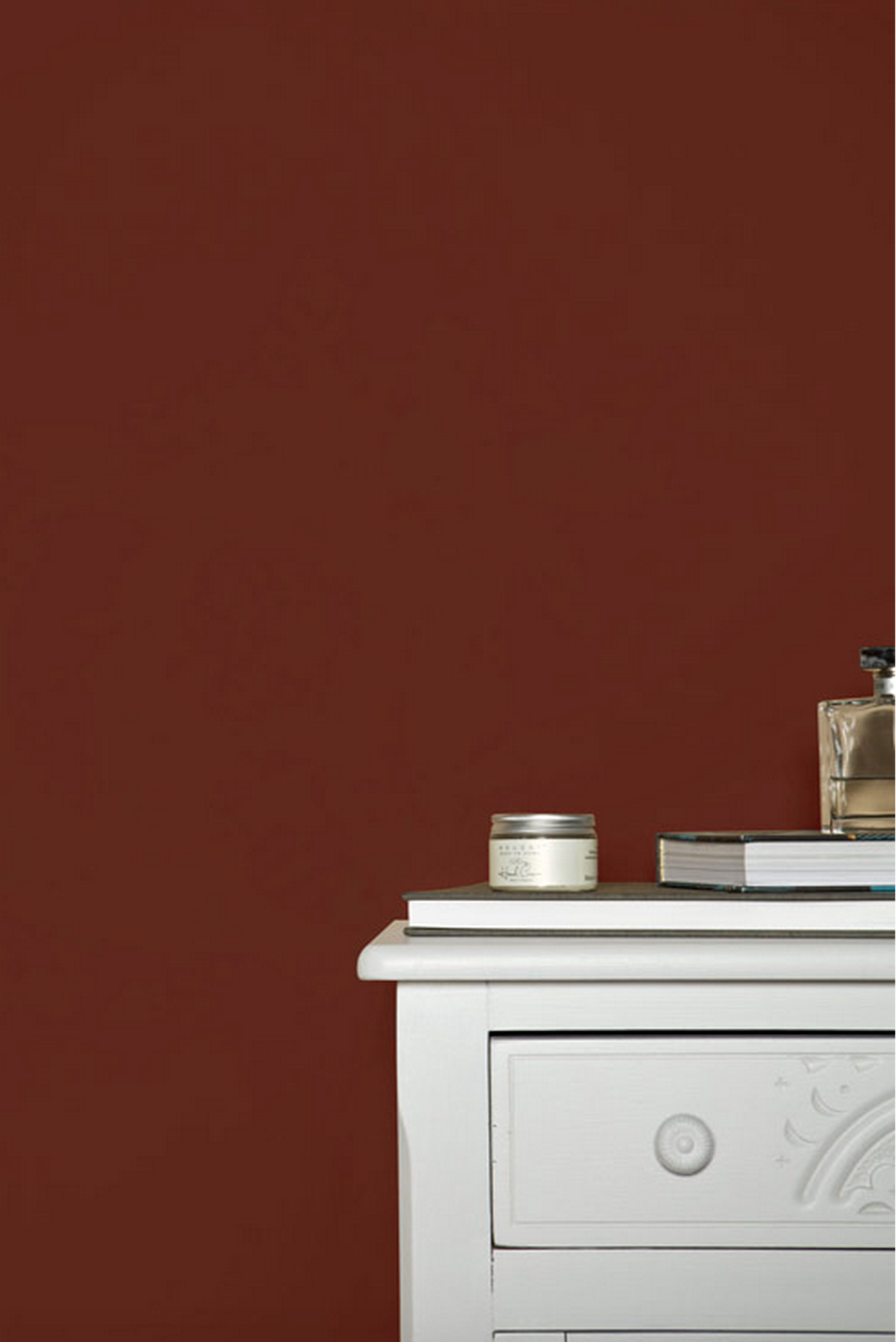 Краска Farrow & Ball цвет Eating Room Red 43 Estate Eggshell 5 л фото в интерьере