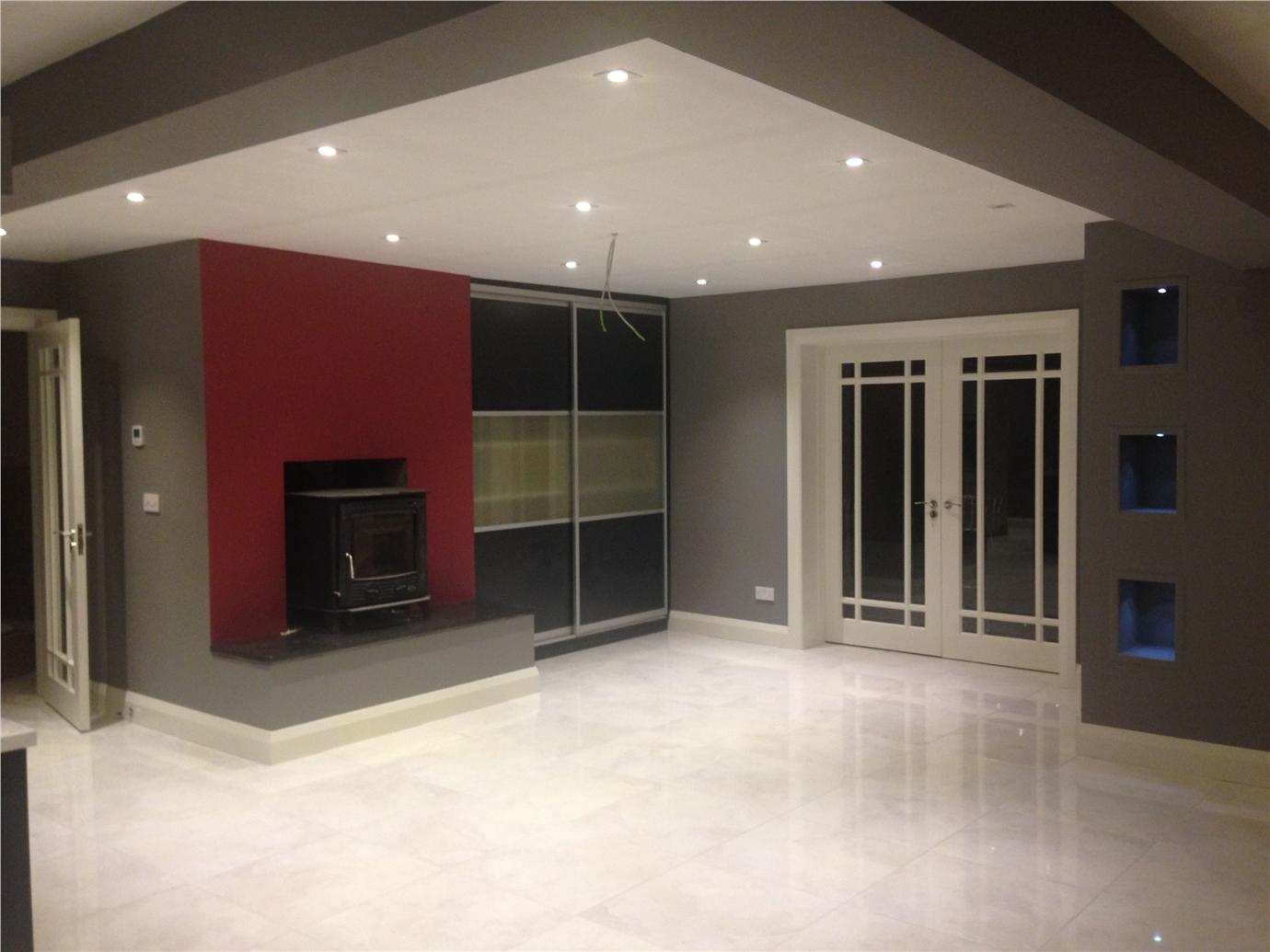 Краска Farrow & Ball цвет Eating Room Red 43 Estate Eggshell 5 л фото в интерьере