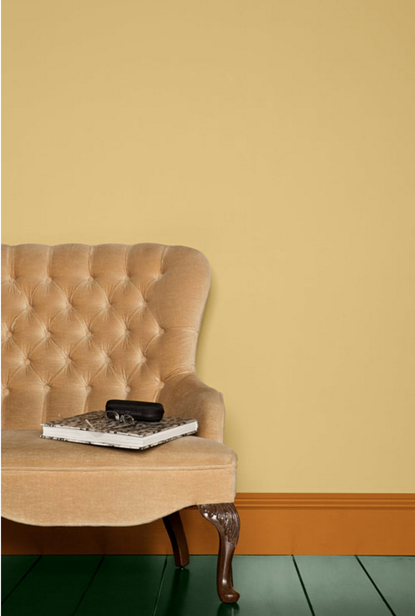 Краска Farrow & Ball цвет Hay 37 Modern Emulsion 2,5 л фото в интерьере