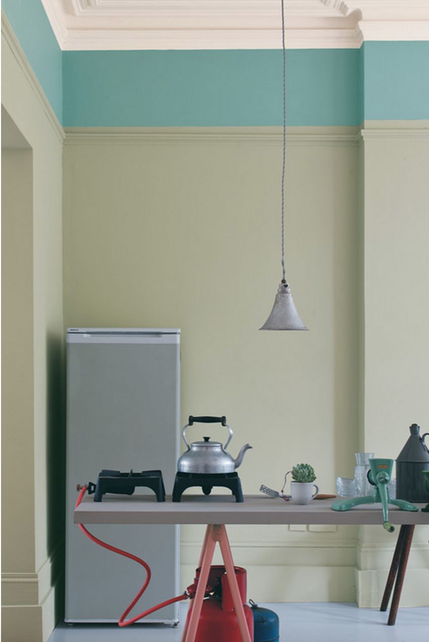 Краска Farrow & Ball цвет Mizzle 266 Dead Flat 2,5 л фото в интерьере Краска Farrow & Ball цвет Mizzle 266 Dead Flat 2,5 л фото в интерьере