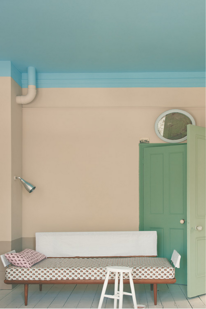 Краска Farrow & Ball цвет Oxford Stone 264 Estate Emulsion 0,1 л фото в интерьере Краска Farrow & Ball цвет Oxford Stone 264 Estate Emulsion 0,1 л фото в интерьере