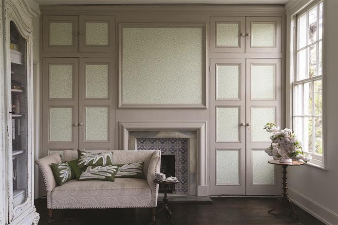 Краска Farrow & Ball цвет Purbeck Stone 275 Estate Emulsion 0,1 л фото в интерьере Краска Farrow & Ball цвет Purbeck Stone 275 Estate Emulsion 0,1 л фото в интерьере