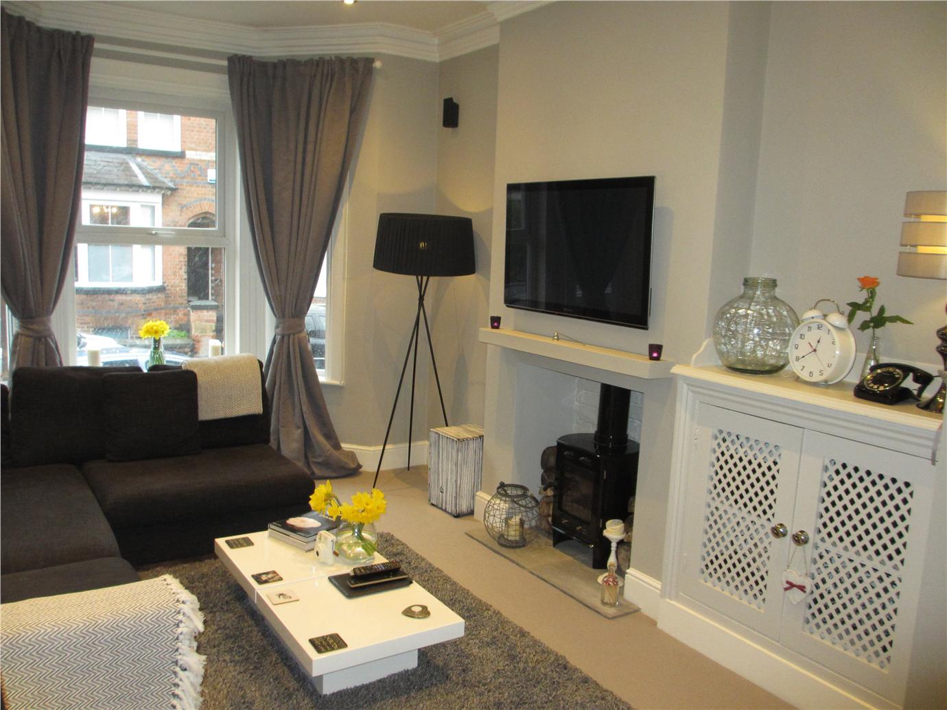 Краска Farrow & Ball цвет Purbeck Stone 275 Estate Emulsion 0,1 л фото в интерьере