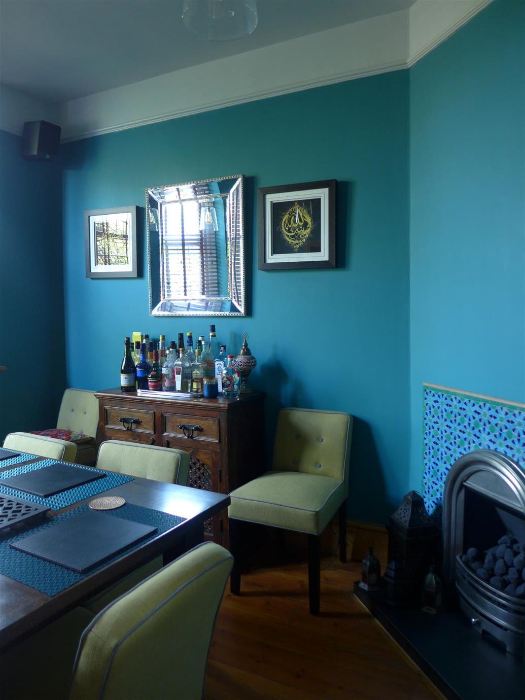 Краска Farrow & Ball цвет Vardo 288 Full Gloss 0,75 л фото в интерьере