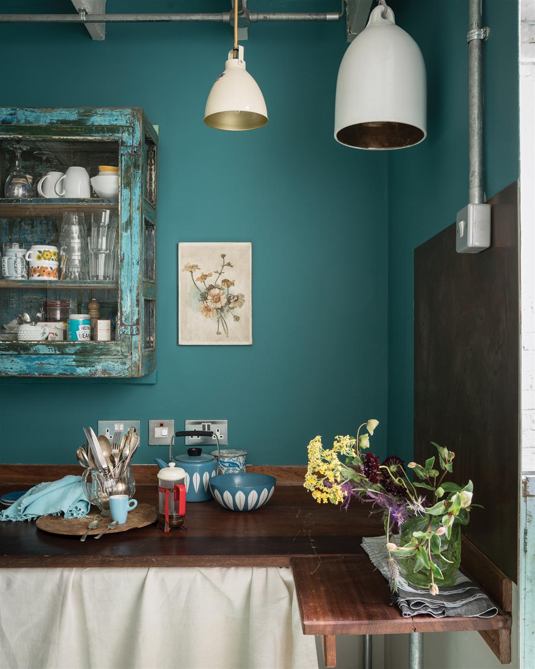 Краска Farrow & Ball цвет Vardo 288 Full Gloss 0,75 л фото в интерьере