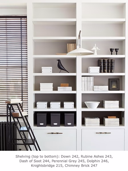 Краска Little Greene цвет Chimney Brick 247 Absolute Matt 0,06 л фото в интерьере