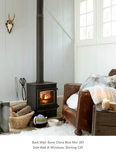 Краска Little Greene цвет Bone China Blue Mid 183 Intelligent Masonry 5 л