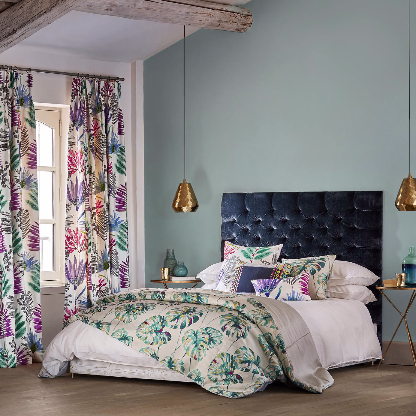 Краска Sanderson цвет Ceramic Blue Eggshell 1 л