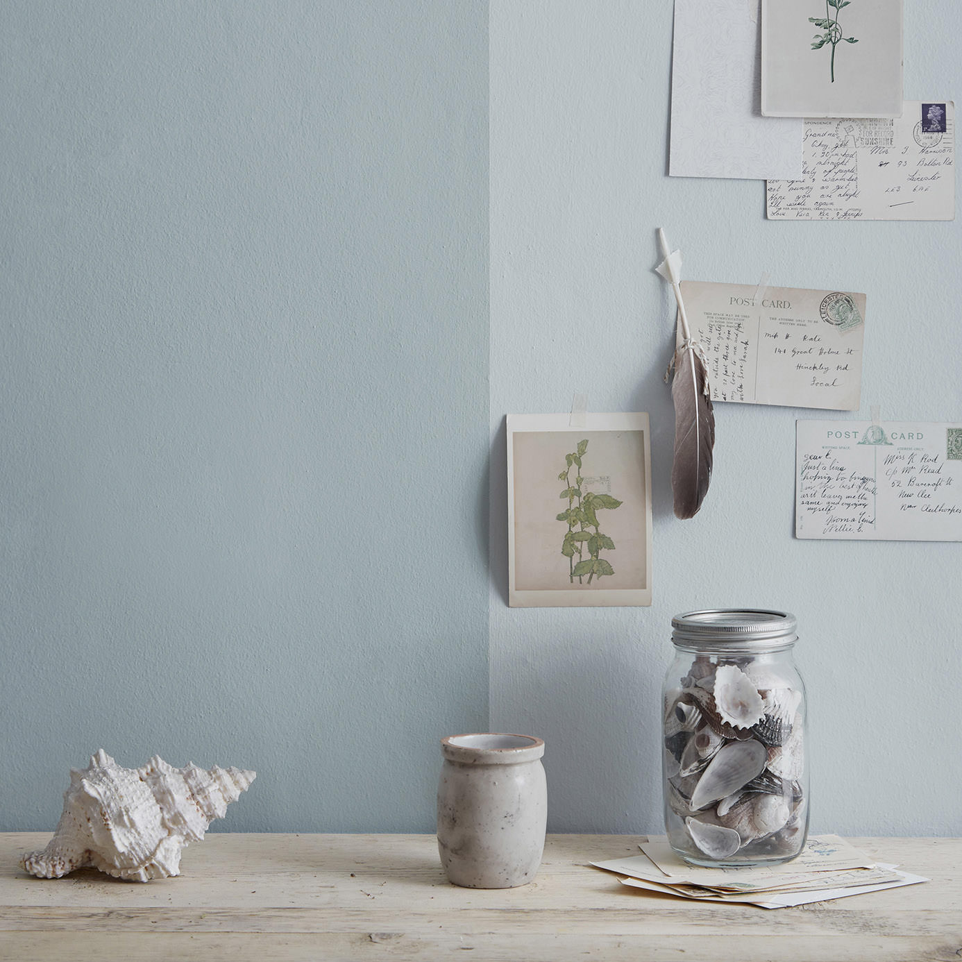 Краска Sanderson цвет Dove Blue Eggshell 1 л