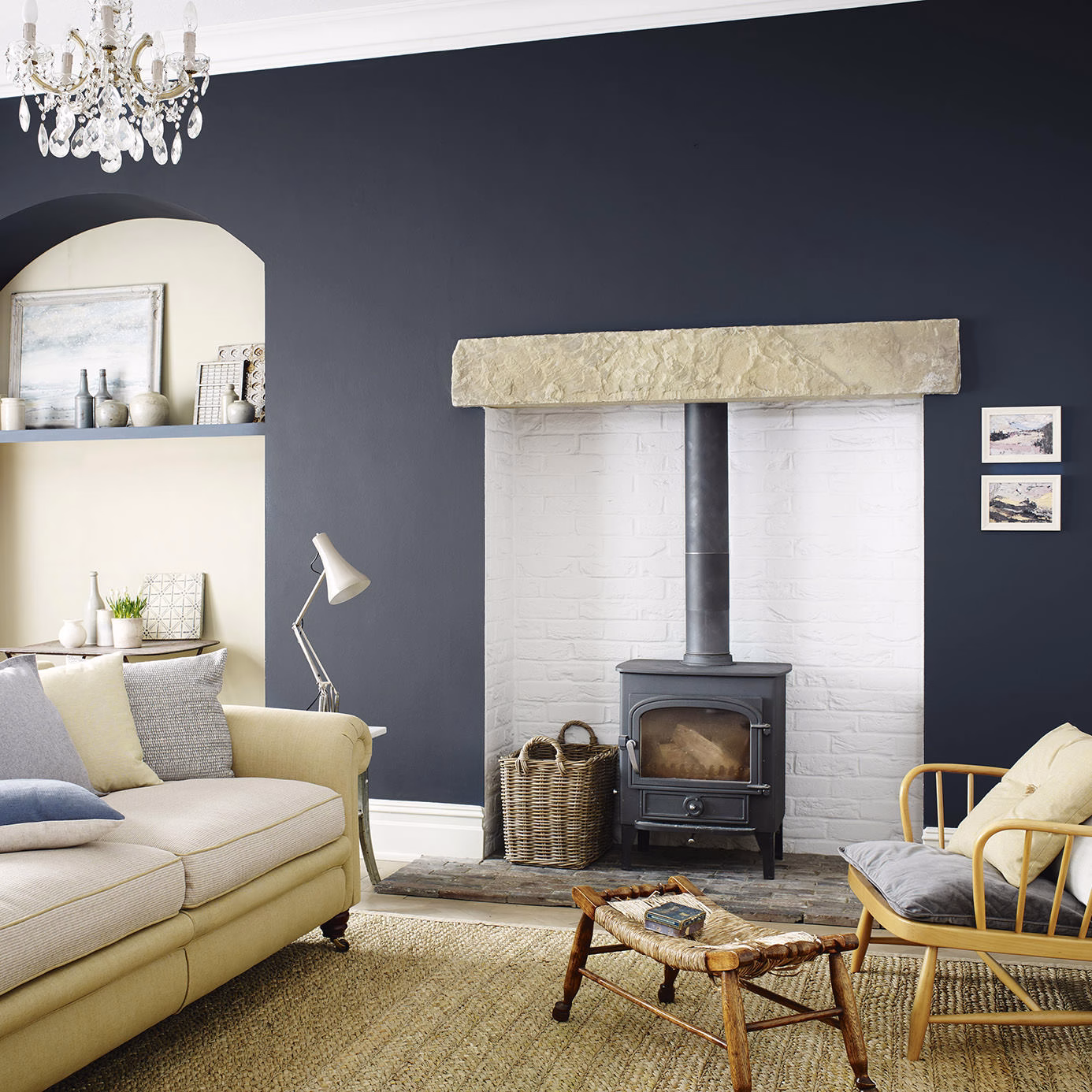 Краска Sanderson цвет Indigo Blue Eggshell 2,5 л