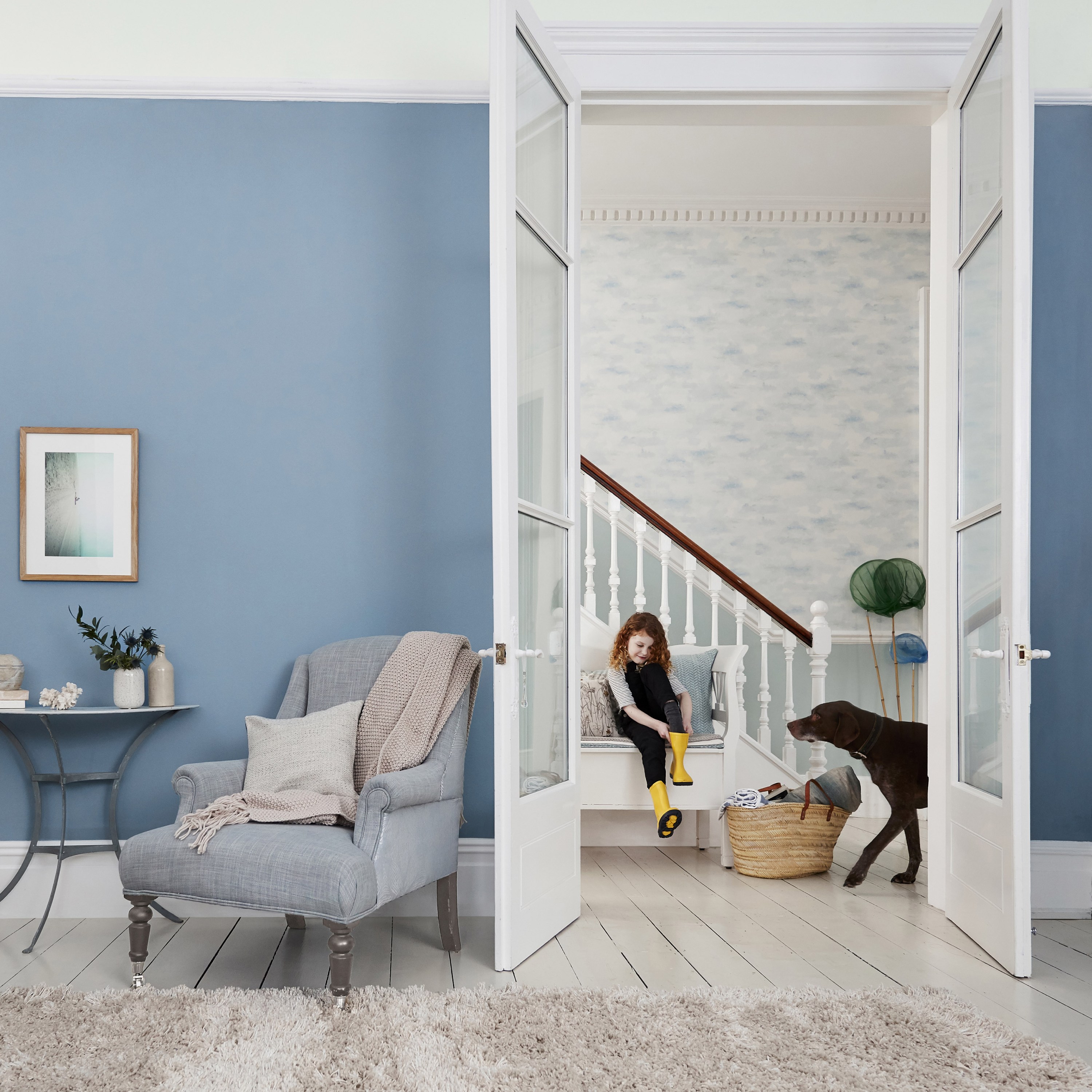 Краска Sanderson цвет Menai Blue Active Emulsion 0,2 л