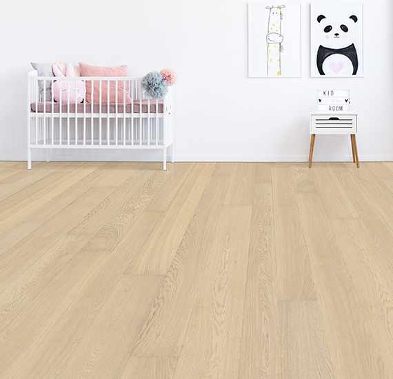 Паркетная доска Auswood Mineral Quartz Oak 1200×150×10 фото в интерьере