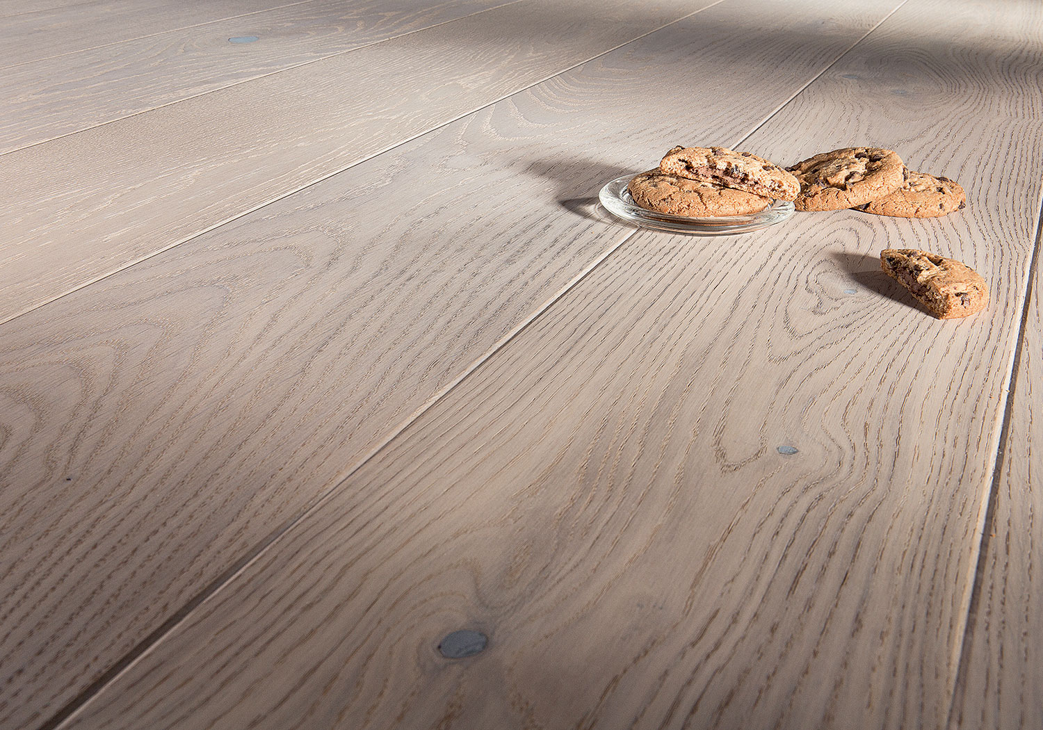 Паркетная доска Barlinek Pure дуб Biscuits Grande 2200×180×14 фото в интерьере