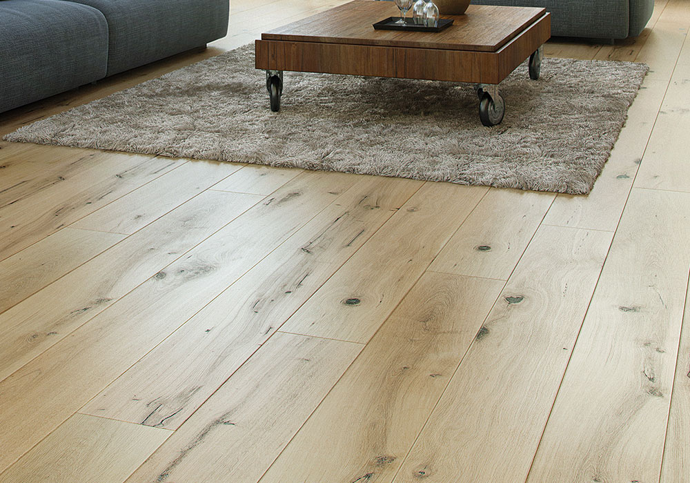 Паркетная доска Barlinek Pure Vintage Дуб Ivory Grande 2200×180×14 фото в интерьере